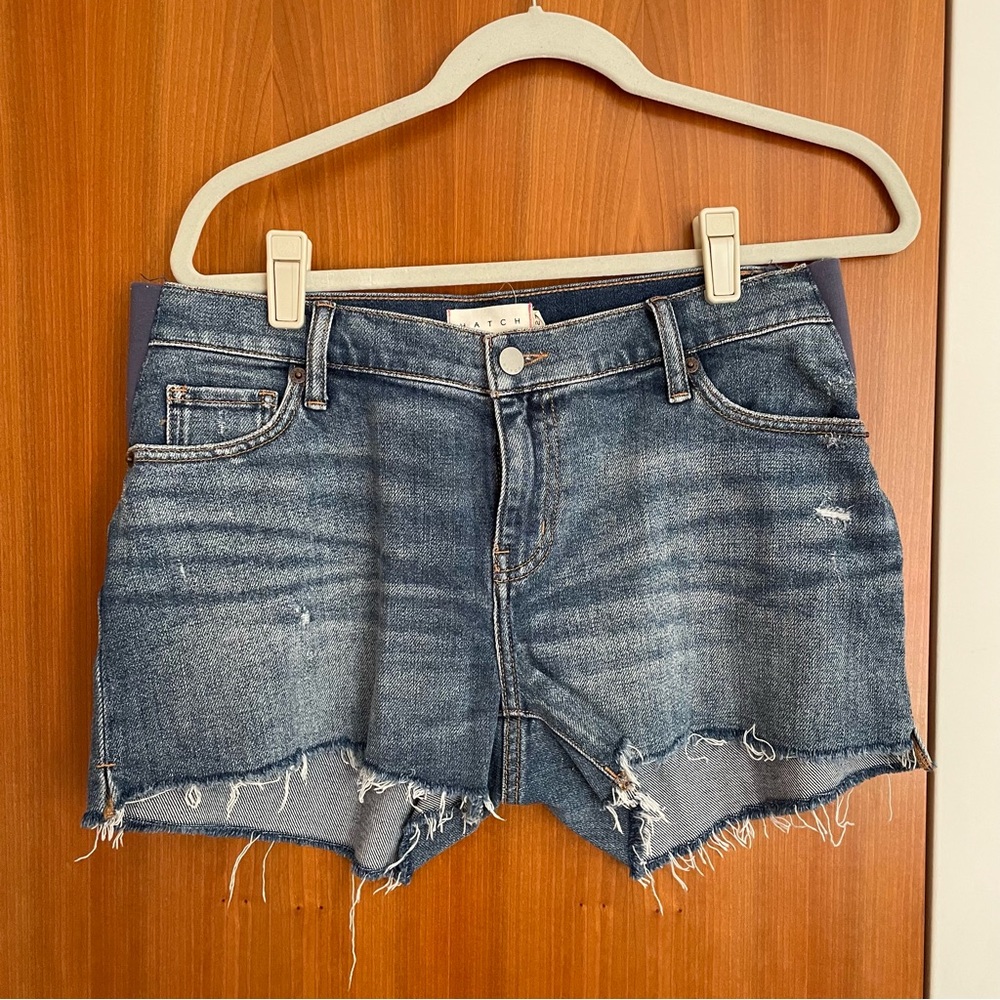 Hatch Size 27 Maternity Jean Short